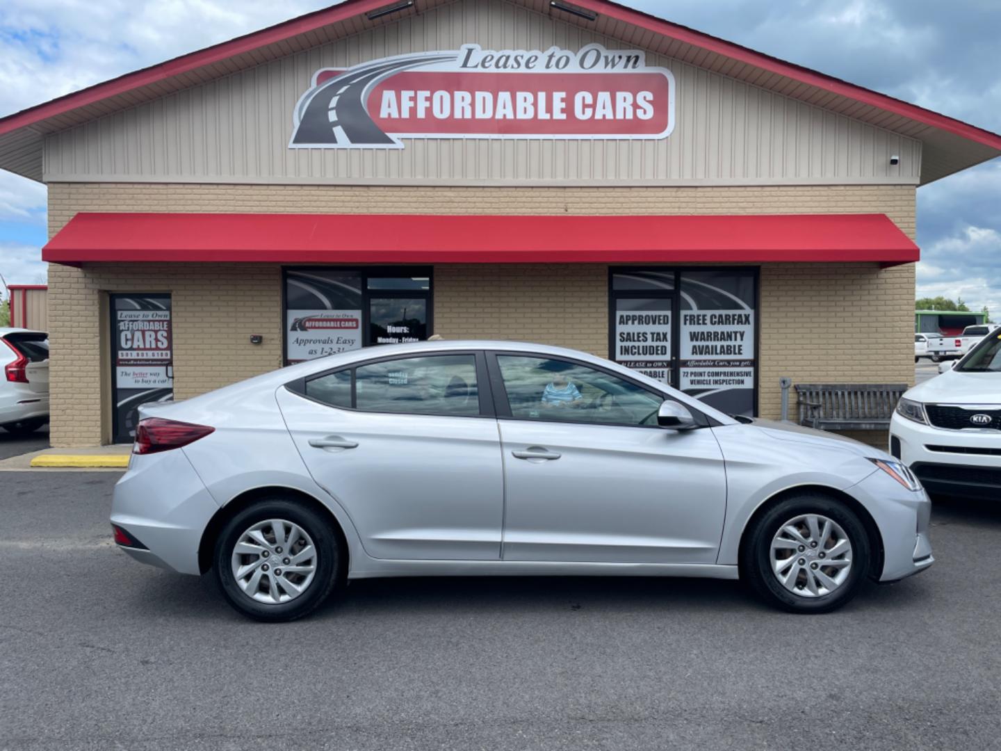 2019 Silver Hyundai Elantra (KMHD74LF9KU) with an 4-Cyl, 2.0 Liter engine, Automatic, 6-Spd w/Shiftronic transmission, located at 8008 Warden Rd, Sherwood, AR, 72120, (501) 801-6100, 34.830078, -92.186684 - Photo#0